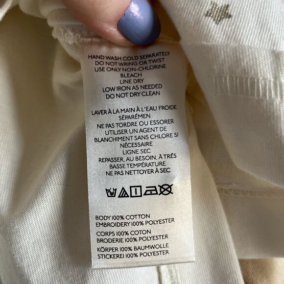 Anthropologie NWT Stardust Midnight Mirage Star Graphic Henley Oversized Top XL - Picture 11 of 11